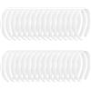 HAOTIAN-X 30 fasce per capelli in plastica, semplici, senza denti, per donne e ragazze (bianco)