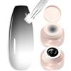 Shining She Smalto Gel Ombre Pat, 1PCS Nero Pat Painting Gel UV/LED Francese Manicure Art Gradiente Manicure francese, Adatta per la Combinazione con Gel Colorati Effetto Sfumato, 2g