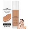 Traboto Intelligent Color Correcting Foundation, fondotinta LUXE che cambia colore, fondotinta, finitura naturale a lunga durata, formula costruibile, completamente coprente (più scuro)