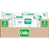 Chilly Fresco Salviette Intime Biodegradabili Formula Anti-Odor pH5 Azione Rinfrescante con Mentolo Naturale per Uso Quotidiano Clinicamente Testate Pratiche da Viaggio - 3 Confezioni da 12 Salviette