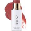 Ogee Sculpted Face Stick (quarzo rosa - rosa blush) - trucco viso organico certificato, crema multiuso per guance, labbra e viso