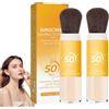 Generico Protezione solare in polvere per cuoio capelluto SPF 50, Cipria fissante solare per cuoio capelluto e viso, Cipria fissante solare naturale, Leggera, Protezione solare per il controllo (2 pezzi)