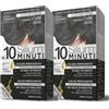 Silium Cosmetici - Colorazione Permanente per Capelli 1.0 Nero Intenso, senza Ammoniaca, 100% Copertura Capelli Bianchi, in 10 minuti, pack da 2