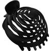 ELAYARD Ciambelle per Chignon in Resina Nere, Pinza per Chioma Antiscivolo per Donne e Ragazze, Accessorio Versatile per Feste e Matrimoni Look Naturale e Voluminoso