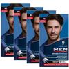 Men Perfect Gel tinta anti-grigio 80 nero-marrone (4 x 80 ml), colore per capelli da uomo dissolve i capelli grigi, tinta anti-grigia per un risultato naturale