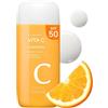 MISSHA All Around Vita C Protezione solare SPF 50 2.36 fl oz - Protezione solare coreana viso con vitamina C per una carnagione uniforme, leggera, non appiccicosa, controllo sebo
