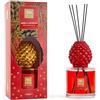 Magie di Natale Diffusore di essenza lola confezione in vetro profumazione per ambienti 500 ml (Vaniglia & Rum)