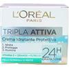 L'Oreal Paris L'Oréal Paris Tripla Attiva Crema Viso Idratante Protettiva Giorno per Pelli Normali o Miste, 50 ml