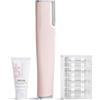 DERMAFLASH Dispositivo LUXE Plus, Anti Aging, Esfoliazione, Depilazione e Strumento Dermaplaning con tecnologia Sonic Edge e 4 settimane di trattamento, Blush