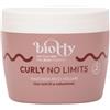 Biorly CURLY NO LIMITS, maschera volumizzante per capelli ricci e mossi con olio di germe di grano e jojoba bio estratto di avena e the verde per ricci elastici e idratati CERTIFICATA BIO - 250 ml