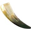 Healvian Pettine Massaggiante in Corno Di Bue 8.3 X 2.4 Pettine Districante a Denti Larghi Per Capelli Spessi E Ricci Con Massaggio Del Cuoio Capelluto E Styling Elegante