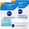 NIVEA Crema Giorno Rinfrescante Super Idratante 24H No Stop Formula Vegan Delicata con HydraCare Complex e Vitamina E ad Assorbimento Rapido per Pelli da Normali a Miste - 2 Barattoli da 50ml