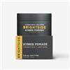 BRIGHTSIDE Ibrido Pomade, tenuta flessibile, leggera lucentezza a base d'acqua, burro di karitè, cera d'api, olio di jojoba e miscela di ozocerite, facile da pulire, 74 ml
