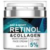 Soelegant Retinol crema viso anti-rughe, idratante per viso e collo, giorno e notte, anti-invecchiamento, linee sottili e arricciature, crema idratante per donne e uomini, 50 ml