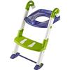 KidsKit Rotho 600060255 Babydesign KidsKit Vasino 3in1 Preparazione al wc, Da 18-36 mesi, Dimensioni piegato (LxPxH) 41.5 x 25 x 67 cm, Bianco/Verde/Blu