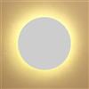 Widppsopt Applique da parete circolare a LED moderna nordica semplice lampada da parete rotonda applique da parete in metallo illuminazione da parete interna per soggiorno camera da letto scale, nero