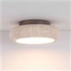 MCWYH Plafoniera in Pietra Naturale Giapponese a LED da Incasso - Lampada da Soffitto Vintage Rustica per Cucina, Camera da Letto, Bagno, Fattoria, Scala