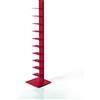 ZStyle BBB ITALIA Libreria SAPIENS a colonna verticale scaffale autoportante con ripiani (152 cm, Red)