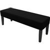 Generic Copripanca Elastico e Universale per Interni - Fodera Impermeabile Lavabile per Panche da Pranzo, Ingresso, Hotel Sala Copertura Antiscivolo per Banchi, Divano Pouf(Black,S:90-120CM(36-47in))