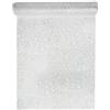 Santex mariage SANTEX 4446-4-30 - Runner da tavolo in tulle glitterato, colore: Argento