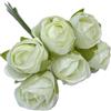 Generico 36 Fiori fiorellini rosellina da bomboniera Artificiali Tenerfie da 2 cm | VARI COLORI IN OFFERTA | CREAZIONE BOMBONIERE FAI DA TE fiore rosa per bomboniere (Crema)