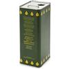 GR x4 Lattina latta in metallo per olio contenitore 3lt con tappo e maniglia 7801