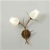 LLXDFUU Home Decor Fiore Applique Da Parete Per Camera Da Letto Nordic Modern Milk Glass Wall Light Rosa Floreale Bagno Lampada Da Parete Rosa Corridoio Lampada Da Parete Per Comodino Soggiorno Fattor