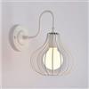 KARAOT Lampada da parete retrò industriale E27 Base a forma di zucca Design Applique da parete Luce Art Déco in ferro per camera da letto Comodino Camera dei bambini Corridoio Ristorante Scala, Bia