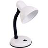 OUJIAHUI Lampada da scrivania, Lampada da scrivania in metallo con collo flessibile versatile per casa, ufficio, camera da letto, lettura, lavoro (Bianco)