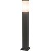 Qazqa malios - Palo da terrazza Moderno - 1 luce - L 80 mm - Bianco - Design - Illuminazione esterna