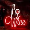 BYNGQW Cartelli al Neon Personalizzati Wine Insegna Al Neon Dimmerabile Luce Per Gli Amanti Del Vino Decorazione Per Feste Alimentata Tramite USB Per La Casa Bar Man Cave Decor 32.21cm×36cm