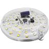 SIXRUN Kit di Retrofit per Ventilatore da Soffitto a LED da 4 Pollici 15W 3CCT 3000K 4000K 6000K Dimmerabile con Attacco Magnetico per Pannello di Ricambio per Ventilatore da Soffitto (230V)