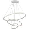 V-TAC VT-7816 Lampadario LED a sospensione 3 cerchi sospesi 32W in metallo dal Design Moderno 60 * 100cm Coloro bianco 3000K - 8018