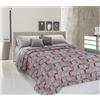 PELLECCHIA COLORI Telo Copriletto Primavera/Estate in Piquet, Made in Italy | 100% Cotone Ideale Come Telo Arredo, Coperta Salva Letto Fantasia Geometrica Rosso, Matrimoniale (260 x 280)