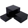 DIGIELE Alzate per Buffet Nero, 3pcs Rialzi per Buffet, Vassoio da Portata Scatole Espositive in Acrilico, Supporto Dessert a Forma di Cubo per Cupcake, Brunch, Dessert, Collezionabili e Gioielli