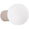 SOLLUX lighting Lampada da Parete Interno - Applique da Parete in Alluminio e Vetro -1 Paralume - Lampadina LED - Taupe Halo