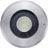 Licht-Erlebnisse Faretto da incasso a LED da terra acciaio inossidabile vetro Ø 14 cm IP67 impermeabile bianco neutro lampada da incasso esterno faretto da giardino terrazza