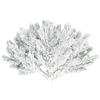 Kunjocy 20 unità di rami artificiali di pino innevato, ramoscelli di 27 cm, finti steli di pino innevato, verderia, rami di pino per Natale, finti rami di abete per inverno, spray di pino per lavori