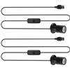 WIYETY 2 Pezzi Mini Spot Light: Mini Spot Light con interruttore, piccola luce d'accento, USB 5V 3 W Illuminazione puntiforme per vetrine, gioielli, vetrine, modelli (3000 K)