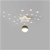 SANGPAO Luce Moderna di Lusso Stelle lunari Plafoniera Proiettore Plafoniera a LED Dimmerabile Lampada da corridoio Lampadario a soffitto Lampadario da Cucina Bianco per Bambini Camera da Letto Bagno