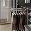 KSTORE Pendiabiti Estraibile Per Armadio Barra Appendiabiti Estraibile, Appendiabiti Estensibili Per Guardaroba Regolabile 30-80 Cm, Adatto A Tutti I Tipi Di Armadi Domestici,70cm