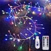 HADAVAKA Filo Di Rame, Stringa Luminosa Di Petardi, Luci Di Fata A Led Con Telecomando, Luci D'atmosfera Di Decorazione, Per Camera Da Letto, Fai Da Te, Festa, Albero Di Natale, Giardino (Colour,9M)