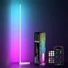 MIWATT Lampada da terra a LED per soggiorno, 140 cm, RGB dimmerabile, con telecomando e app, 16 milioni di colori, modalità musica, modalità fai da te e funzione temporizzazione per camera da letto,