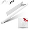 ORZAC® Porta Asciugamani Adesivo Bagno Senza Foratura Oro 39 cm, Acciaio Inossidabile, Barra Rotonda con Adesivo 3M e Gancio Regalo (Rotondo bianco)