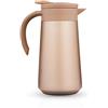 BOHORIA® Caraffa Isolante | Thermos | Brocca per Caffè, Tè & Acqua | Acciaio Inox | Chiusura Quick Tip | 0,8 Litri (Oro)