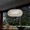 Ksovv Modern Caboche Lampada a sospensione Plasma Ball Hanging Chandelier Clear Trasparente Acrilico Ball Hanging Light Restaurant Club Villa Sweet Apparecchi di illuminazione a soffitto [Classe di efficien