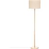 ATMOSPHERA CREATEUR D'INTERIEUR Lampada da terra beige Della in pino H149,5cm