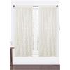 HOME ZEN HOUSEHOLD LINEN Set di 2 Tende Atena, Pizzo Francese con Fiorellini, Disponibile per Finestra 60x150 cm e Porta Finestra 60x240 cm, Tortora/Grigio/Panna (TORTORA BEIGE, 60X150)