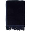 PARAMAISON Telo Mare Cotone 90x170 cm, con Frange, Asciugamani Spiaggia, Lettino| Blu Scuro