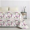 Mahome Trapuntino Matrimoniale Primaverile Estivo in 100% Puro Cotone 260x260 cm Leggero Double Face - Copriletto Trapuntato morbido Traspirante Anallergico - Made in Italy - Gemma Fuxia